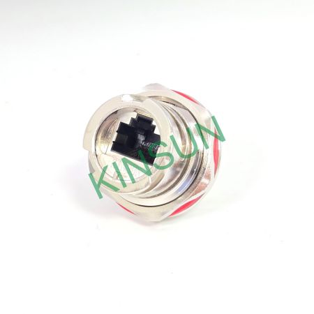 جک RJ45 ضد آب IP68 با قفل سریع و فلزی (CAT5E / CAT6A) — در انواع اتصال دهنده تغذیه، DIP، IDC، لحیم موجود است - جک RJ45 با قفل سریع و فلزی ضد آب IP68 CAT5E CAT6A، انواع اتصال دهنده تغذیه، DIP، IDC، لحیم